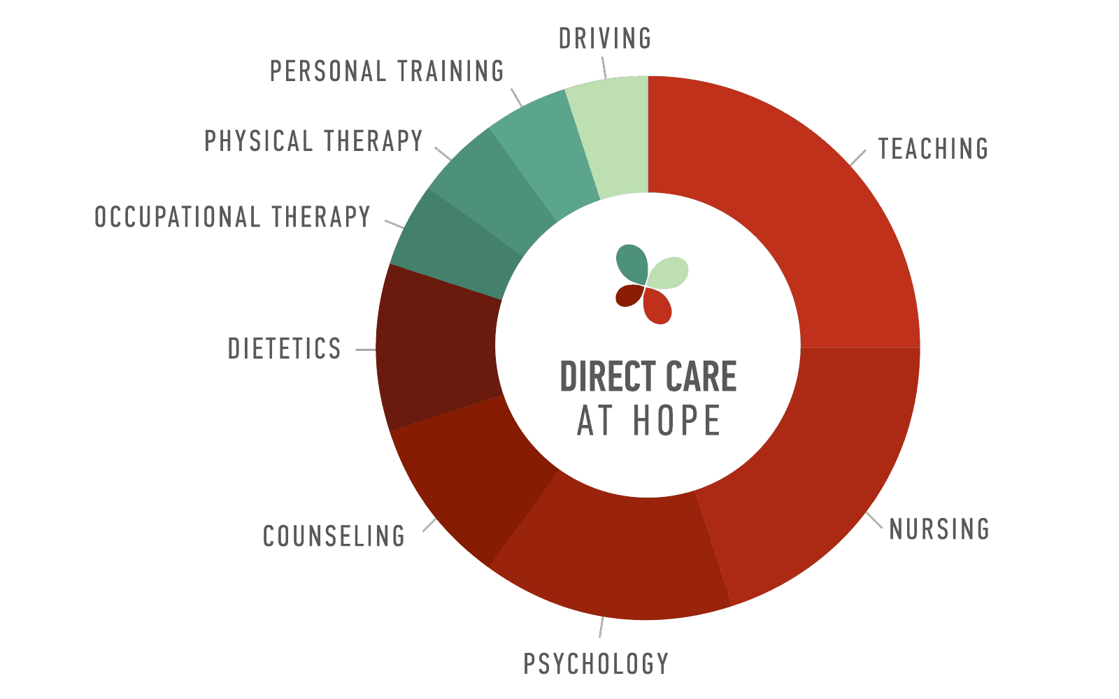 Direct Care Roles Chart PNG