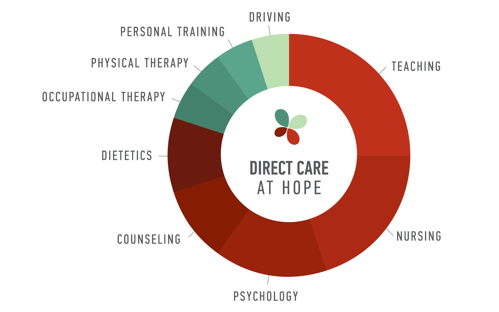 Direct Care Roles Chart PNG